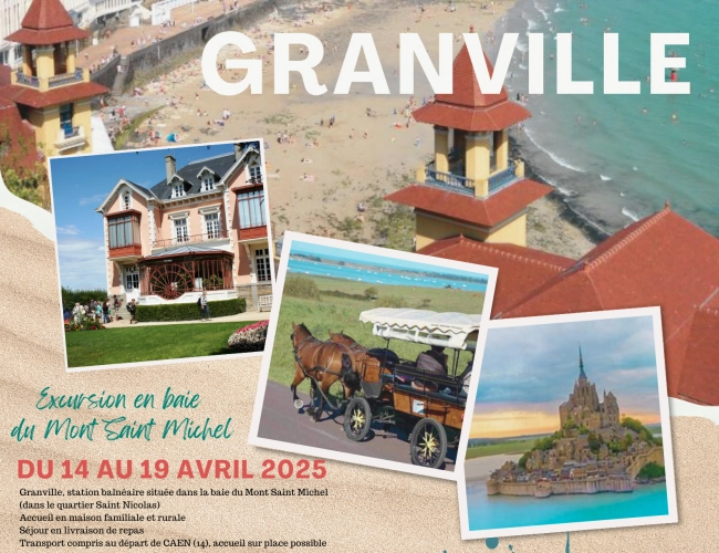 Sejour printemps 2025 : Excursion dans la baie du Mont Saint Michel